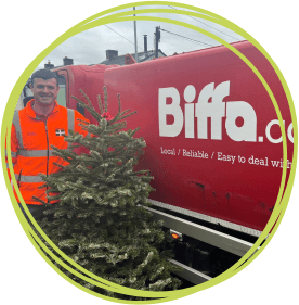 Biffa collecting trees
